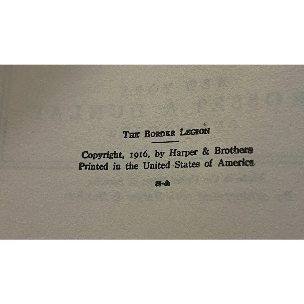 Zane Grey Books The Border Legion, The Rainbow Trail Vintage Western Adventure